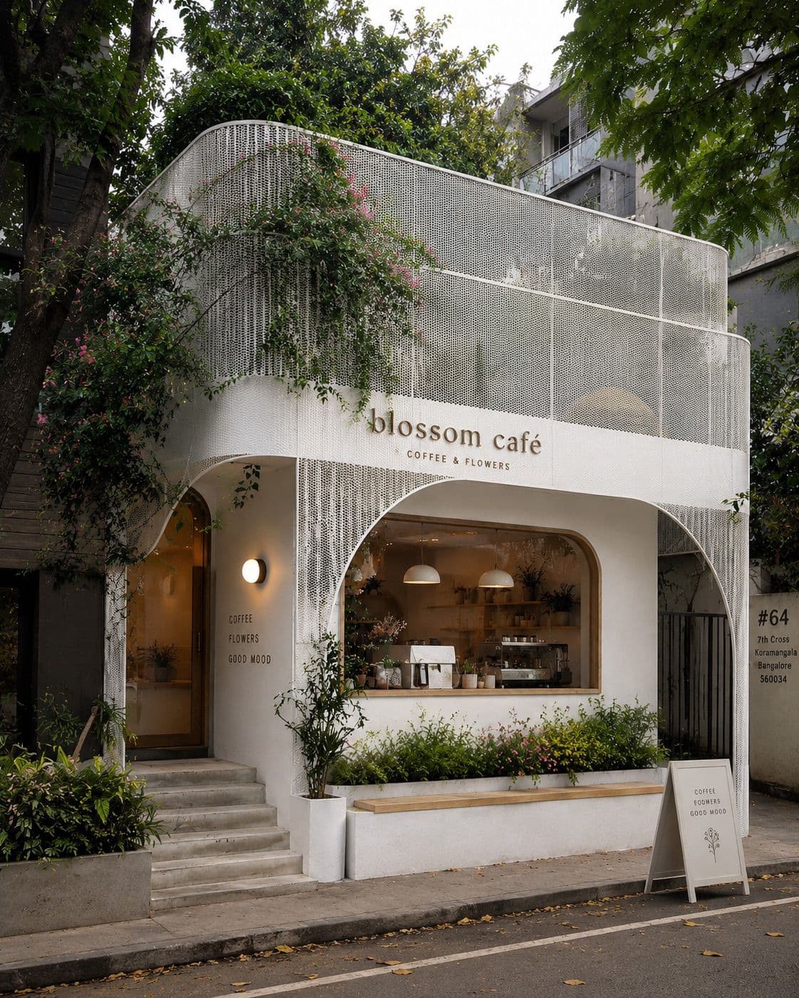 Blossom Café — Rooftop Cafe & Garden in Bangalore, Karnataka by Elephant Studio Architects