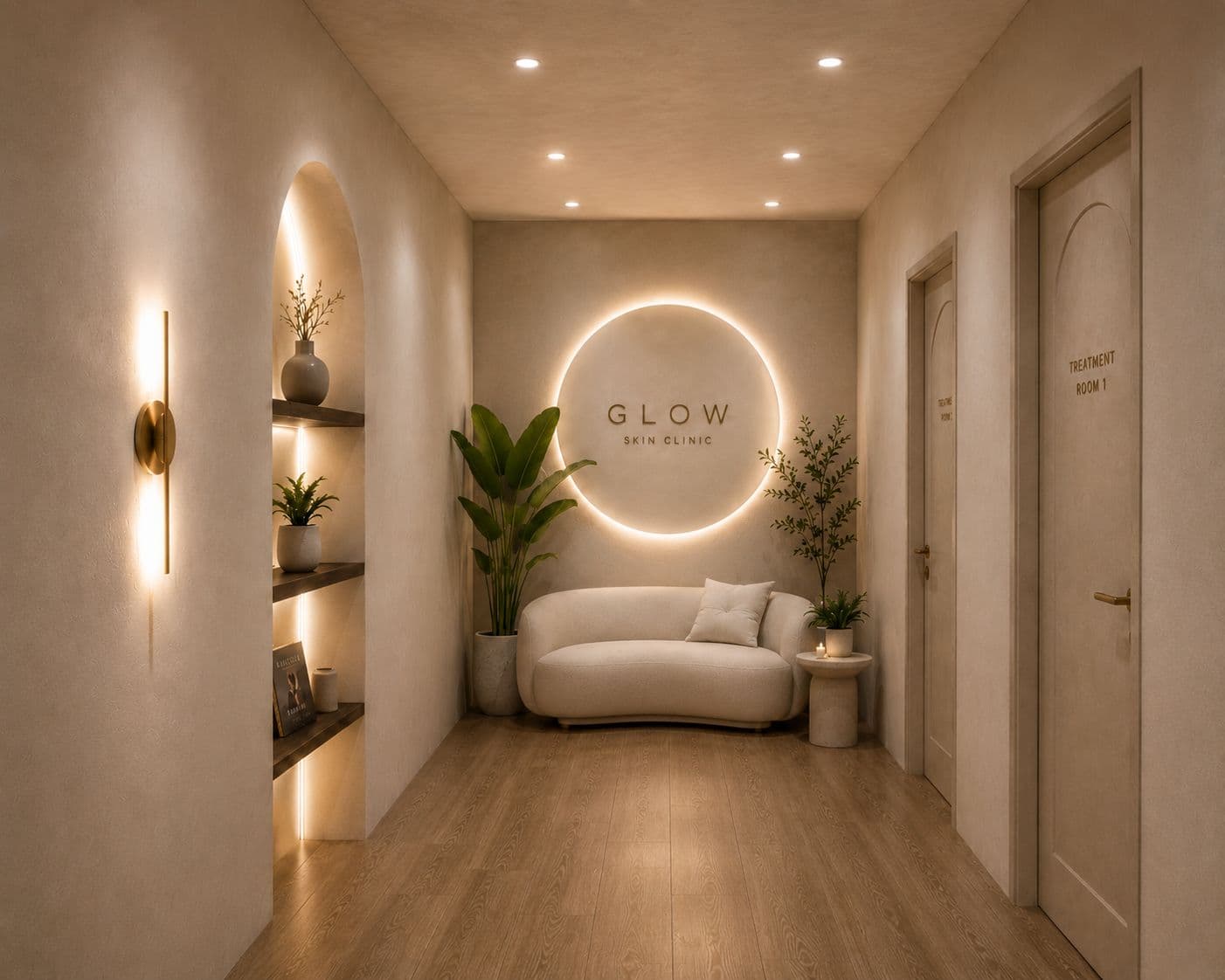 Glow Skin Clinic — Skin & Aesthetic Clinic in Kochi, Kerala by Elephant Studio Architects