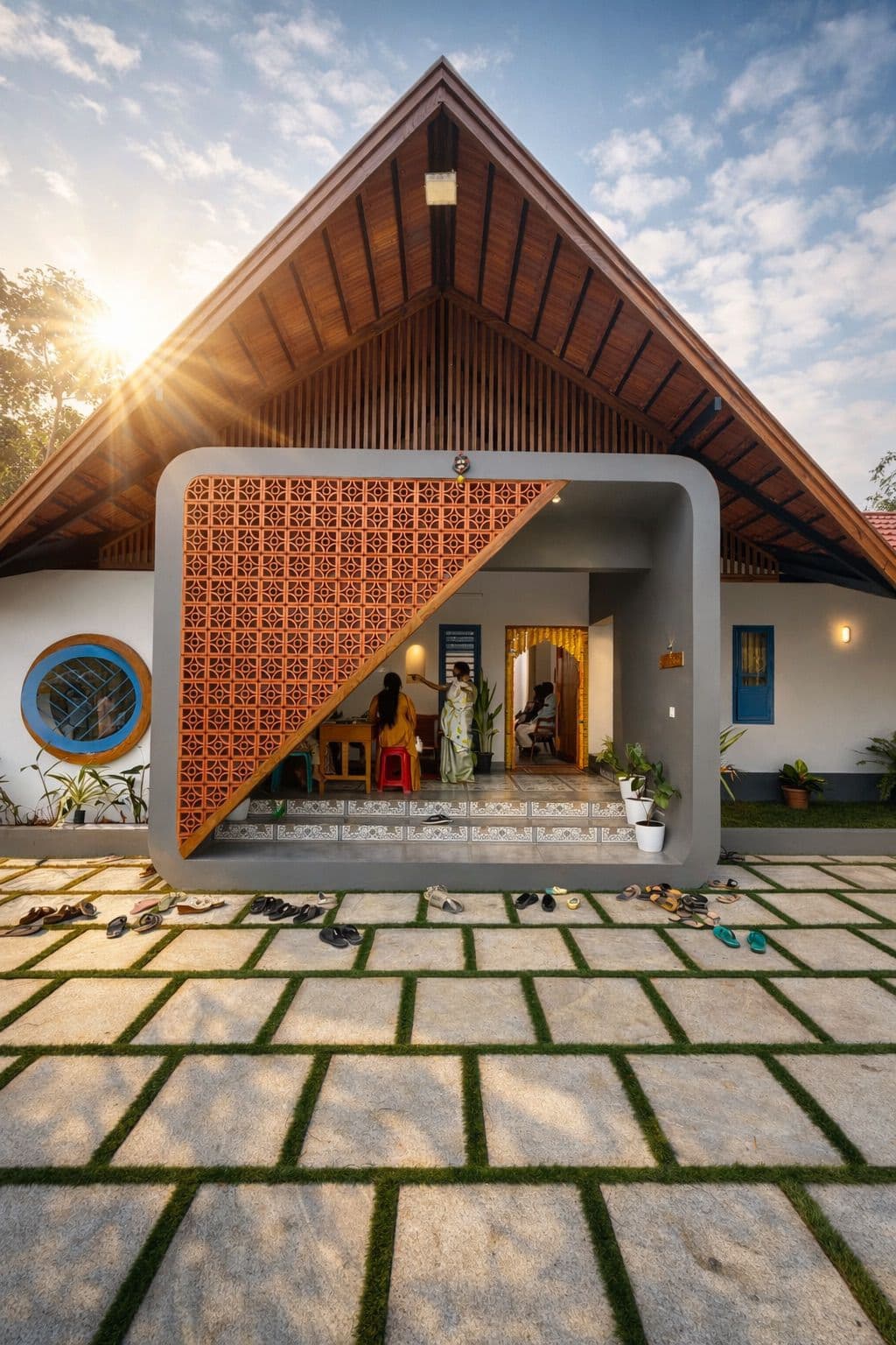 Sri Sindoor — 3 BHK Residence in Alappuzha District, Kerala by Elephant Studio Architects